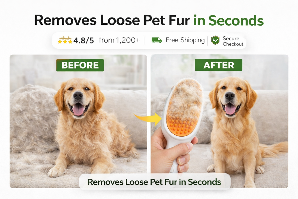 Steam Pet Grooming Brush